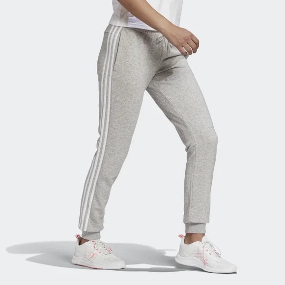 Adidas Classic 3-stripes Jogger Gray Pants size Small - Picture 1 of 6